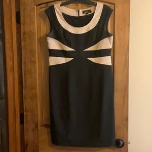 Multicolored Asymmetrical Cut Out Knee-Length Dress